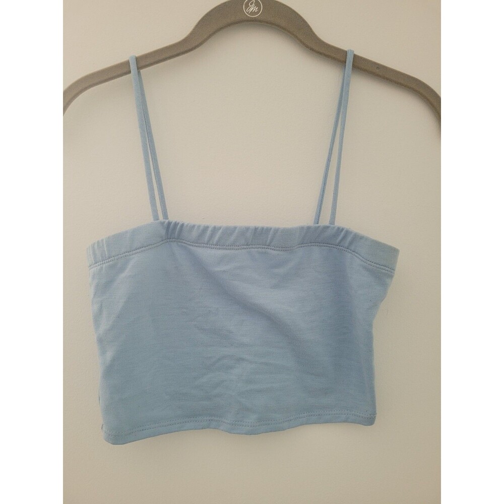 PS Basics by PacSun Tank Top Womens Small Blue Cropped Cami
